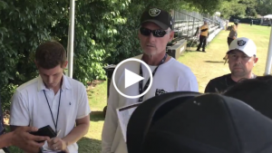 Raiders GM Mike Mayock issues edict to Antonio Brown after renewed helmet holdout
