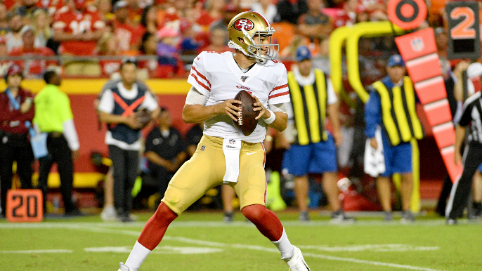 Shanahan says 49ers will keep all three quarterbacks, what that could mean for 53-man roster