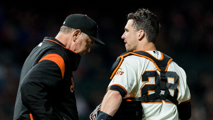 Bruce Bochy passionately defends Buster Posey’s lineup spot