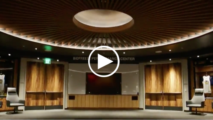 ESPN gets exclusive look at Warriors’ new locker room, practice facility