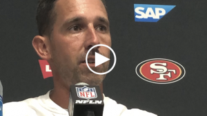 Shanahan explains why Garoppolo’s end zone interception wasn’t his fault