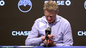 ‘I saw him leaking’: Warriors huddle gets weird after Steve Kerr’s bloody clipboard smash