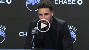 Klay Thompson the entertainer returns, but the player may not this year