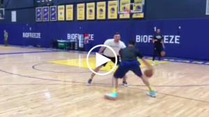 Klay Thompson steps up involvement in promising practice video