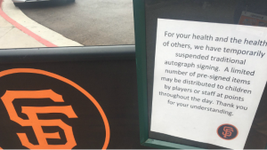 Giants’ first moves in response to growing Coronavirus fears