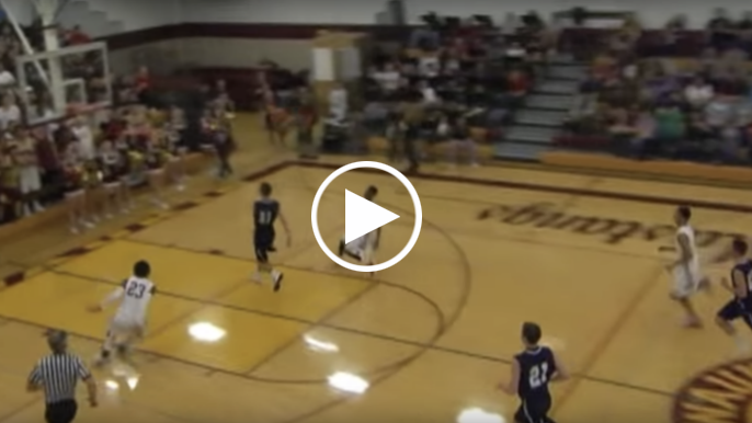 Here’s a video of Kendrick Bourne throwing down an alley-oop in a high school basketball game