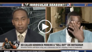 Kendrick Perkins tears up responding to Kevin Durant calling him a ‘sell out’