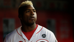 Yasiel Puig tests positive for COVID, is a free agent again