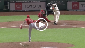 Joey Bart’s first career hit is fourth hardest hit ball by a Giant this season