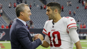 John Lynch addresses ‘elephant in the room’ of Jimmy Garoppolo, 49ers’ future at quarterback