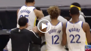Damion Lee gives Warriors first victory with game-winning three-pointer