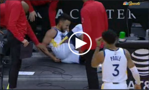 Jordan Poole Show overshadowed by Steph Curry injury scare