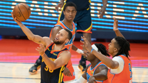 Notes after Warriors open season-ending homestand with easy win over Thunder