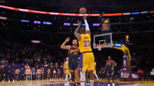 LeBron James says he was ‘literally seeing 3 rims’ when he shot game-winner vs. Warriors