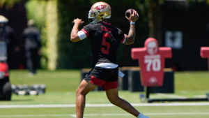 Eric Branch details what he saw from Trey Lance during OTAs, one play that turned heads