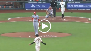 Mike Yastrzemski’s cat-and-mouse game ends with pitcher’s ‘Shut the f–k up’