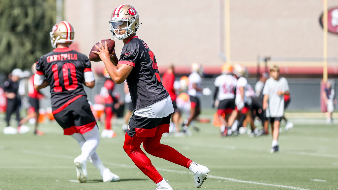 49ers Practice Report: An edge to Lance, and one receiver gets an extended run