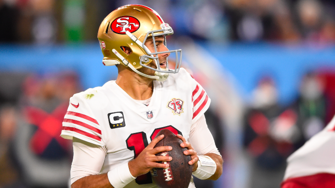 Shanahan says Garoppolo suffered thumb sprain, report says injury is ‘more significant’