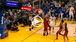 Klay Thompson puts multiple Cavs on poster in NBA return