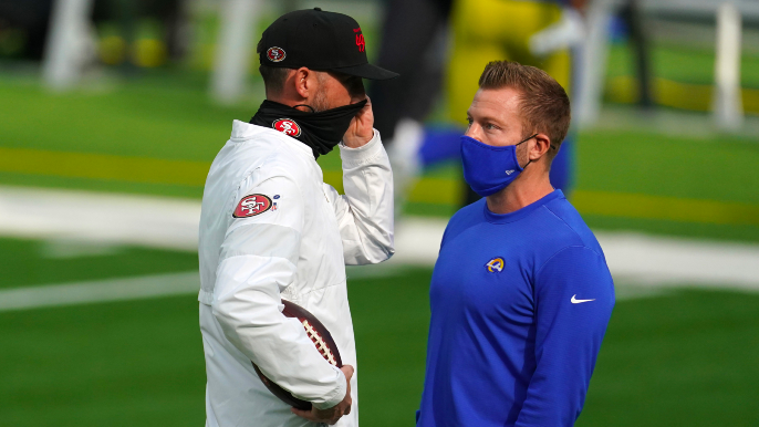 Kyle Shanahan responds to notion that he’s ‘in Sean McVay’s head’