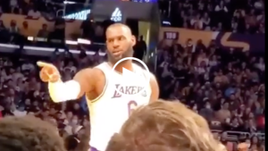 James, other Lakers players exchange words with fans in 28-point home loss