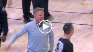 Steve Kerr ejected after going ballistic at end of first half in Memphis
