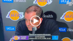 Frank Vogel reacts to report he’ll be fired during postgame presser