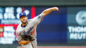 Dodgers pull Clayton Kershaw after seven perfect innings, give up hit in eighth