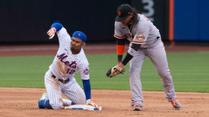 Mets walk-off Giants in extras of doubleheader Game 1