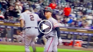 Joc Pederson hits monster home run after getting heckled by Brewers fan