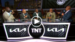 Warriors fans heckle Charles Barkley during TNT postgame show