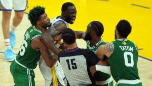 Jaylen Brown on altercation with Draymond Green: ‘He tried to pull my pants down’
