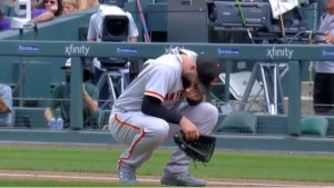 Jakob Junis leaves game after getting hit with 108 mph comebacker