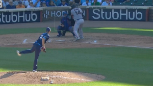 Austin Wynns leaves game after being hit in head with 93 mph fastball