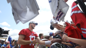 Josh Allen tells story of how Buster Posey inspired him to always sign autographs