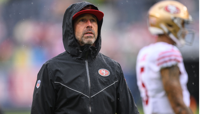 Kyle Shanahan responds to questions about his play-calling putting Lance at risk for injury