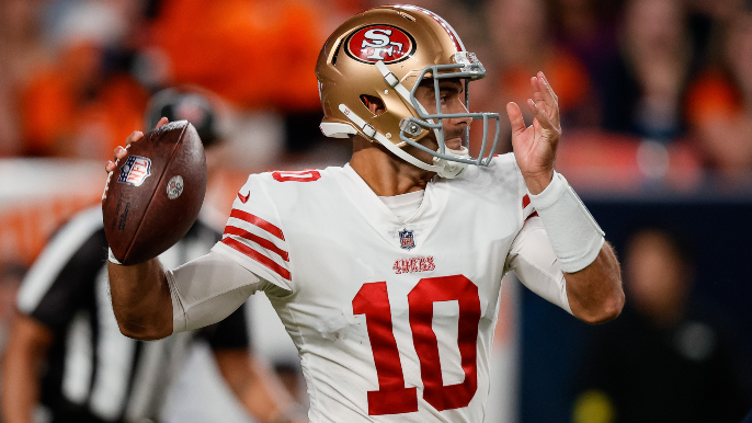 Garoppolo mentions arm fatigue, lack of training camp after 11-10 loss