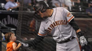 Wilmer Flores named 2022 Willie Mac Award winner