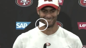 Jimmy Garoppolo reacts to lip reading video, questions of accountability after loss to Denver