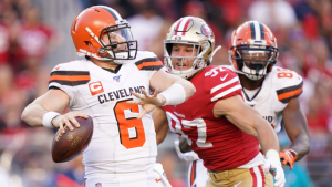 Nick Bosa discusses upcoming matchup vs. rival Baker Mayfield on KNBR