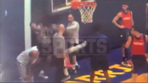 Video surfaces of Draymond Green punching Jordan Poole