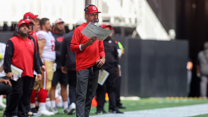 Shanahan explains lack of offensive urgency in fourth quarter against Falcons