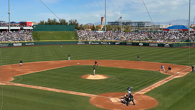 Giants experience new rules in Cactus League opener loss