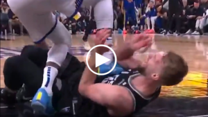 Draymond Green ejected for stomping on chest of Domantas Sabonis