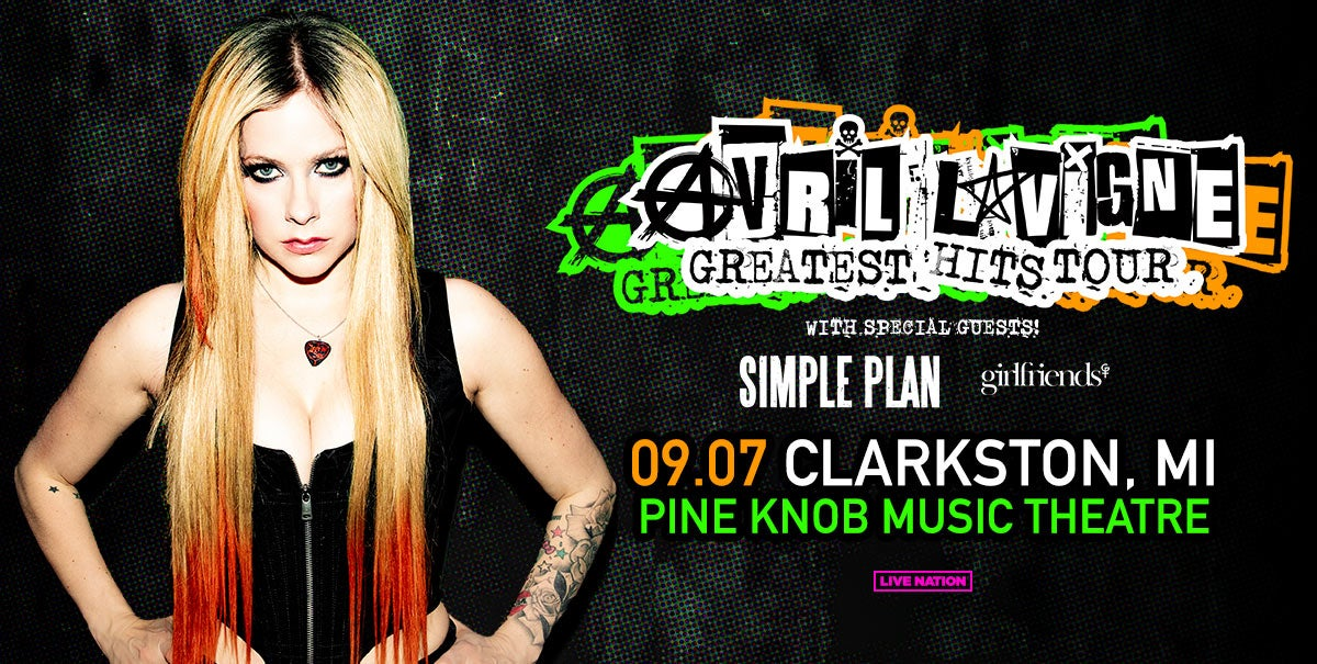 Avril Lavigne’s ‘Greatest Hits’ Tour is coming to Pine Knob Music Theatre on September 7th!