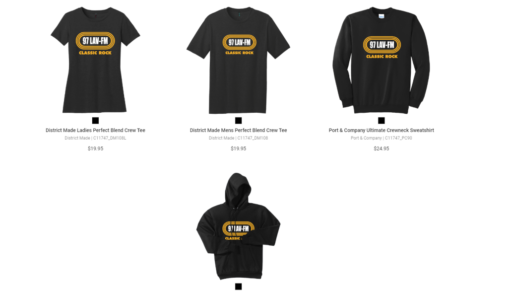 97 LAV’s Online Shop is officially open! WLAVFM