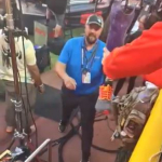 Guy gets fake leg signed by ESPN’s Monday Night Countdown Crew