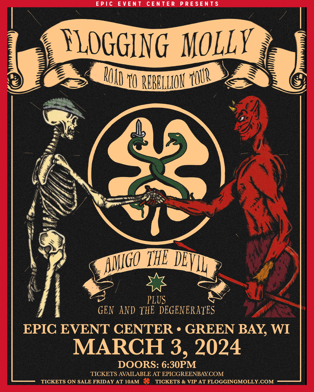 Flogging Molly is coming to The Epic Event Center!!!