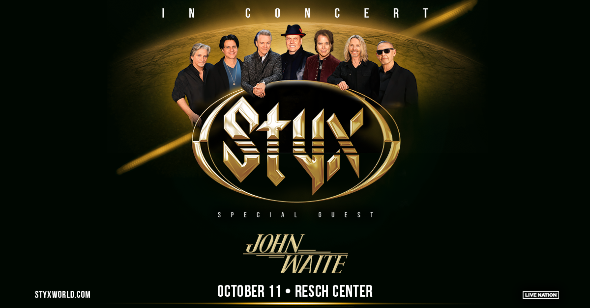 WOGB Welcomes Styx and John Waite to the Resch October 11th!!!