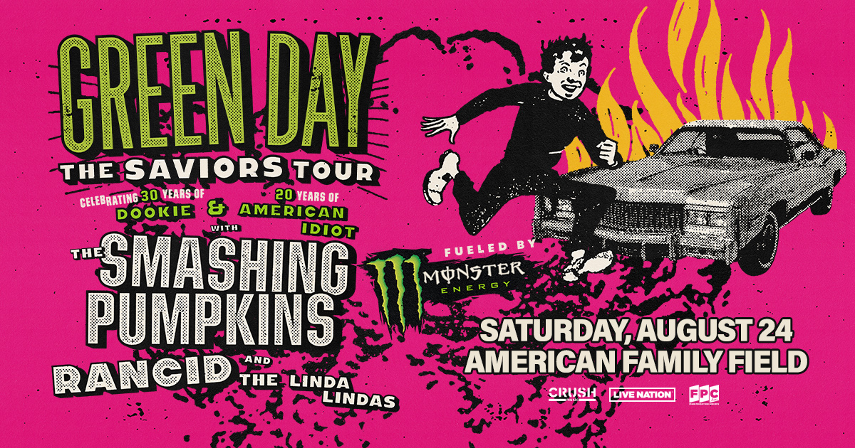 Green Day is Coming to Am Fam Field and Star 98 has your TICKETS!